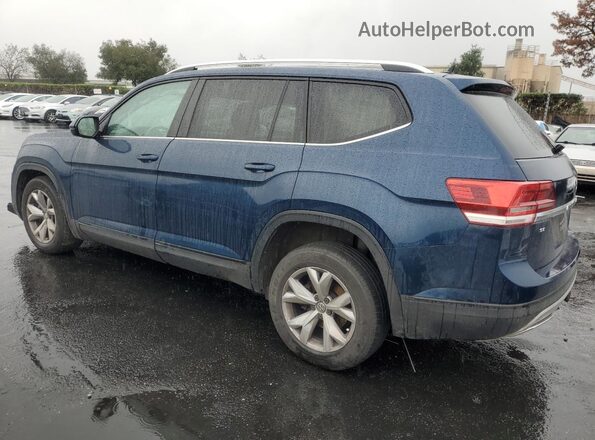 1V2DR2CA7KC506092 2019 VOLKSWAGEN ATLAS Blue Rear left
