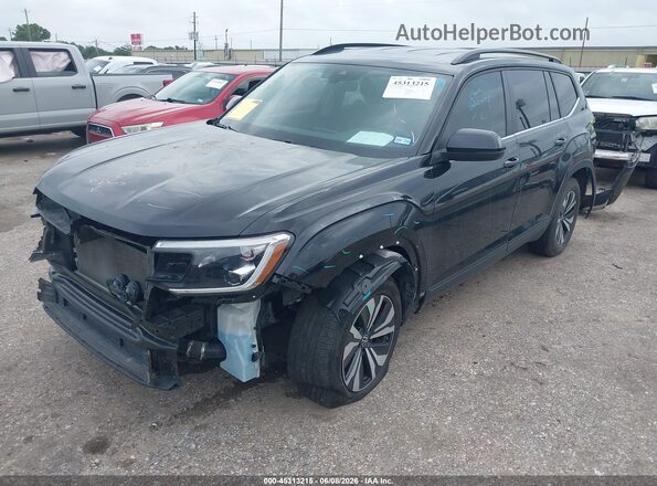 1V2DR2CA8RC561483 2024 VOLKSWAGEN ATLAS Black წინა მარცხენა ხედი სამი მეოთხედიდან