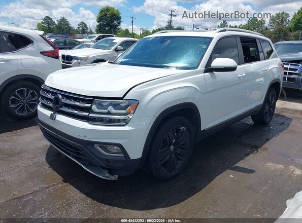 1V2ER2CA4KC581465 2019 VOLKSWAGEN ATLAS White Vista tres cuartos delantera izquierda