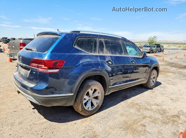 1V2ER2CA6JC526675 2018 VOLKSWAGEN ATLAS Blue Задня права чверть
