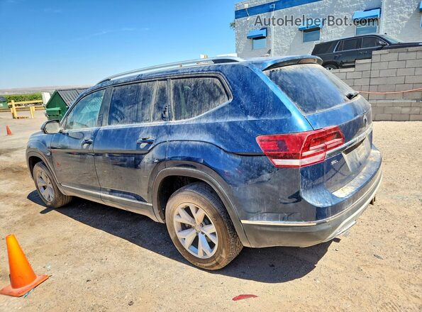 1V2ER2CA6JC526675 2018 VOLKSWAGEN ATLAS Blue Задня ліва чверть