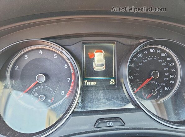 1V2ER2CA6JC526675 2018 VOLKSWAGEN ATLAS Blue Вид щитка приладів