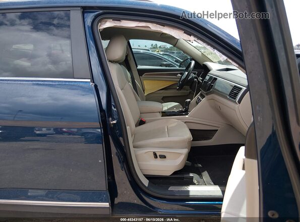 1V2ER2CA7KC520496 2019 VOLKSWAGEN ATLAS Blue Սալոնի դիմացի տեսք