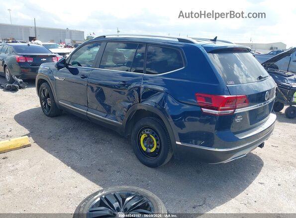 1V2ER2CA7KC520496 2019 VOLKSWAGEN ATLAS Blue Հետևի ձախ