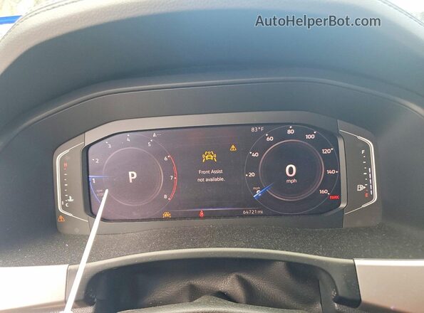 1V2ER2CA7KC600669 2019 VOLKSWAGEN ATLAS Серебряный Вид щитка приборов