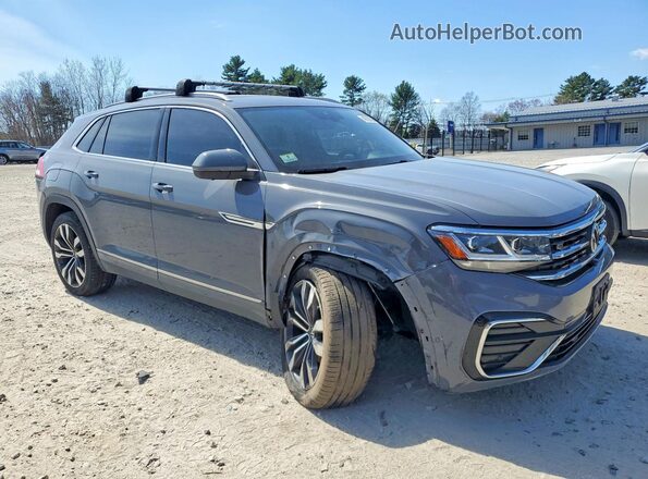 1V2FE2CA2NC200037 2022 VOLKSWAGEN ATLAS Gray Front right
