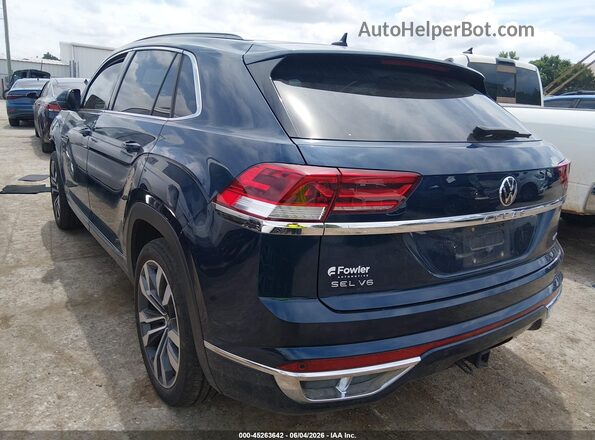 1V2FE2CA2NC225391 2022 VOLKSWAGEN ATLAS Blue Задня ліва чверть
