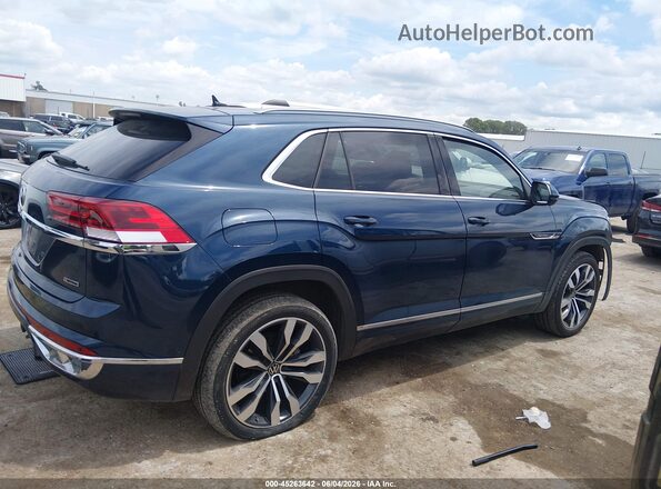 1V2FE2CA2NC225391 2022 VOLKSWAGEN ATLAS Blue Вид задньої частини салону