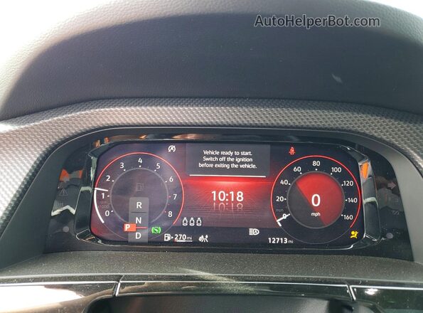 1V2FE2CA2SC218355 2025 VOLKSWAGEN ATLAS Blue Instrument cluster view