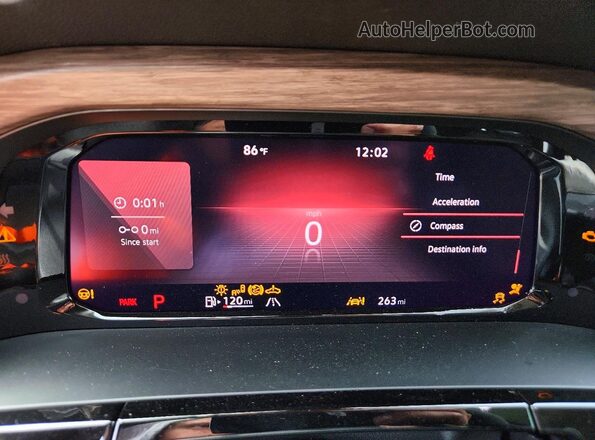 1V2FN2CA1TC513593 2026 VOLKSWAGEN ATLAS White Instrument cluster view