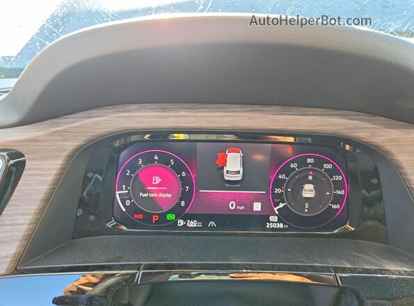 1V2FR2CA6RC605215 2024 VOLKSWAGEN ATLAS Silver ხელსაწყოთა პანელის ხედი