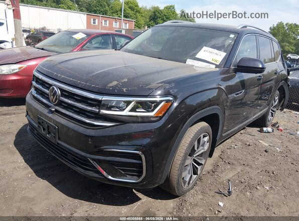 1V2FR2CA7PC557415 2023 VOLKSWAGEN ATLAS Black წინა მარცხენა ხედი სამი მეოთხედიდან