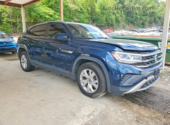 1V2GC2CA3LC228520 2020 VOLKSWAGEN ATLAS Синий Передняя правая четверть