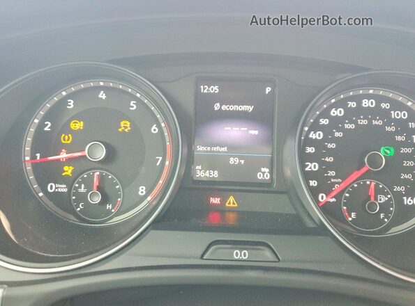 1V2GC2CA3LC228520 2020 VOLKSWAGEN ATLAS Синий Вид щитка приборов