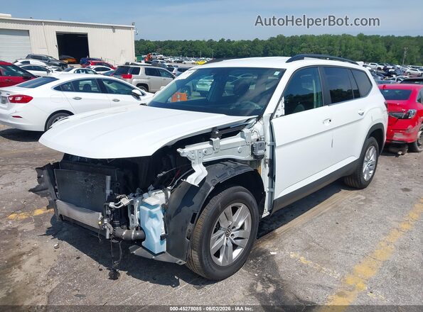1V2GP2CA7MC507281 2021 VOLKSWAGEN ATLAS White Vista tres cuartos delantera izquierda