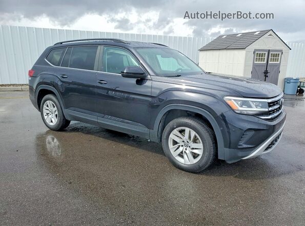 1V2GP2CA8MC506625 2021 VOLKSWAGEN ATLAS Black Передня права чверть