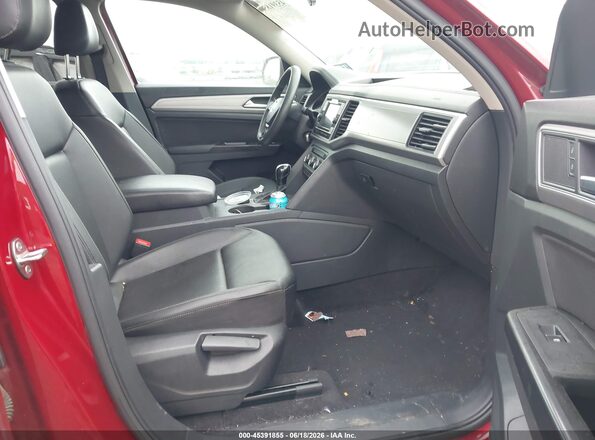 1V2GR2CA0JC533078 2018 VOLKSWAGEN ATLAS Red Widok wnętrza z przodu