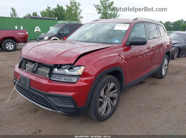 1V2GR2CA0JC533078 2018 VOLKSWAGEN ATLAS Red Przód lewy
