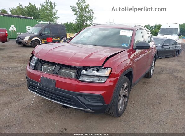 1V2GR2CA0JC533078 2018 VOLKSWAGEN ATLAS Red Widok z przodu
