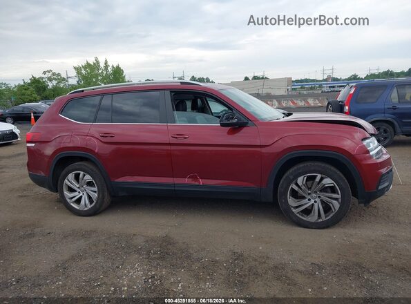 1V2GR2CA0JC533078 2018 VOLKSWAGEN ATLAS Red Widok wnętrza z tyłu