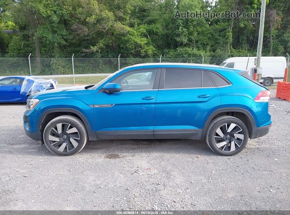 1V2HE2CA0RC212797 2024 VOLKSWAGEN ATLAS Light Blue Панорамный вид салона 360°