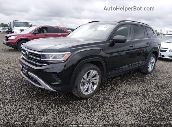 1V2HP2CA8NC503424 2022 VOLKSWAGEN ATLAS Green წინა მარცხენა ხედი სამი მეოთხედიდან