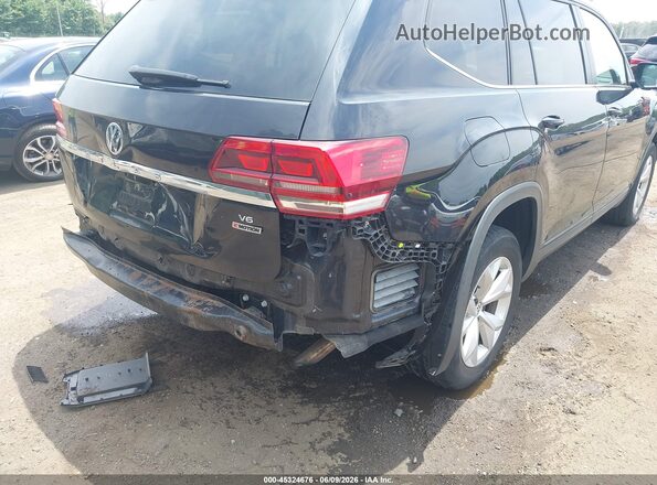 1V2HR2CA1JC501423 2018 VOLKSWAGEN ATLAS Black Դիմացի տեսք