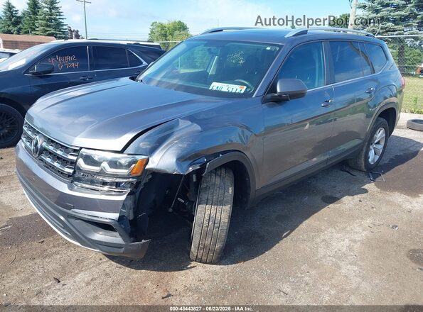 1V2HR2CA1JC512664 2018 VOLKSWAGEN ATLAS Gray Vista tres cuartos delantera izquierda