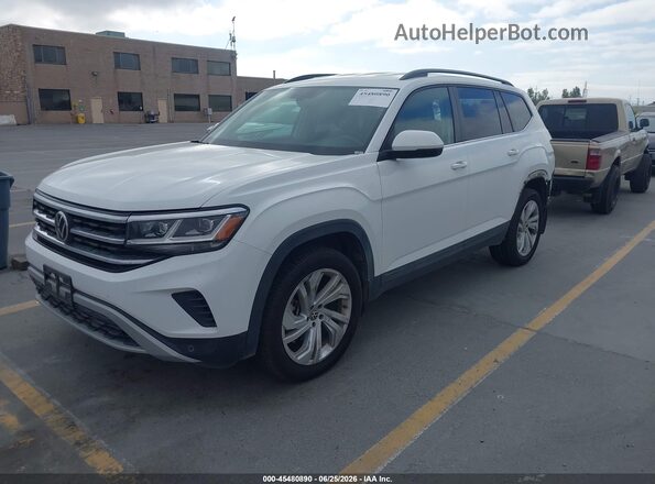1V2HR2CA1MC559777 2021 VOLKSWAGEN ATLAS White წინა მარცხენა ხედი სამი მეოთხედიდან