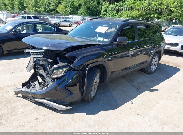 1V2HR2CA2PC528879 2023 VOLKSWAGEN ATLAS Black Առջևի ձախ երեք քառորդ տեսարան
