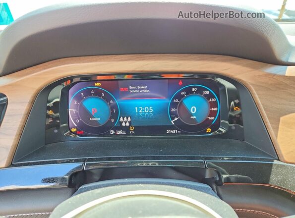 1V2HR2CA3SC503546 2025 VOLKSWAGEN ATLAS White Instrument cluster view