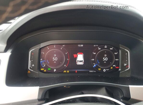 1V2JC2CA1NC224359 2022 VOLKSWAGEN ATLAS White Widok zestawu wskaźników