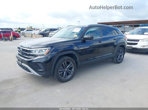 1V2JC2CA2MC222053 2021 VOLKSWAGEN ATLAS Black Vista tres cuartos delantera izquierda