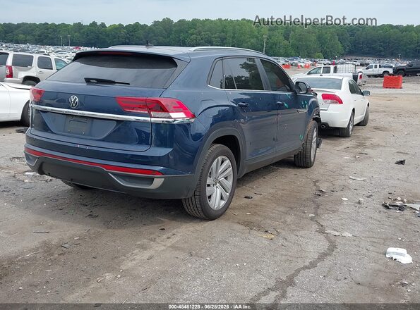 1V2JC2CA5NC229628 2022 VOLKSWAGEN ATLAS Синий Задняя правая четверть