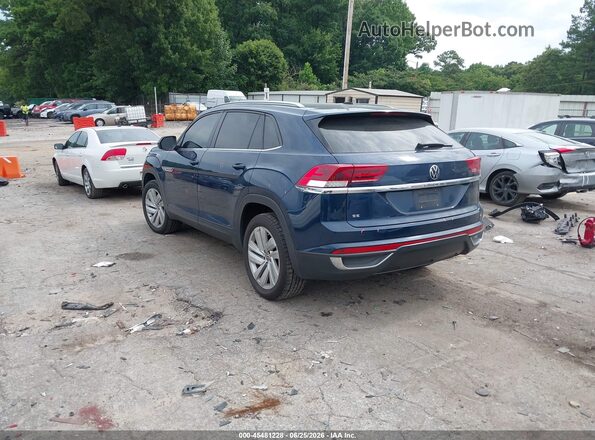 1V2JC2CA5NC229628 2022 VOLKSWAGEN ATLAS Синий Задняя левая четверть