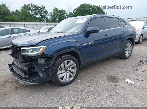 1V2JC2CA5NC229628 2022 VOLKSWAGEN ATLAS Синий Вид спереди