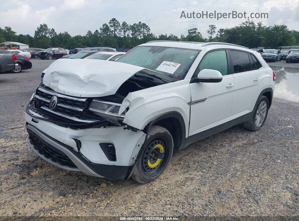 1V2JC2CA9MC208456 2021 VOLKSWAGEN ATLAS White Vista tres cuartos delantera izquierda