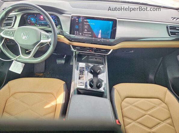 1V2JE2CA2RC200264 2024 VOLKSWAGEN ATLAS Black Dashboard view