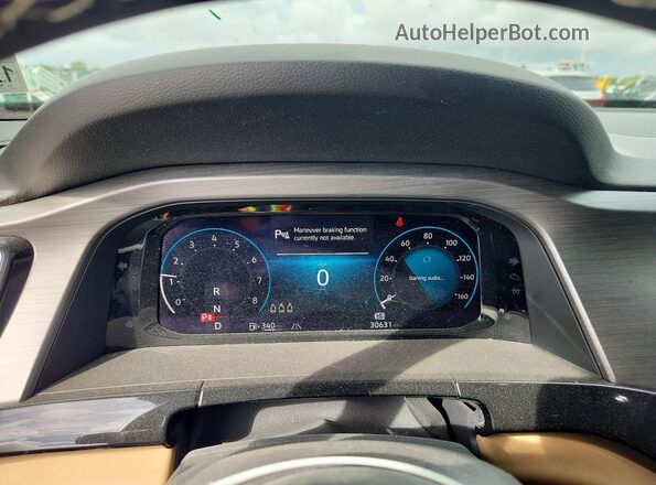 1V2JE2CA2RC200264 2024 VOLKSWAGEN ATLAS Black Instrument cluster view