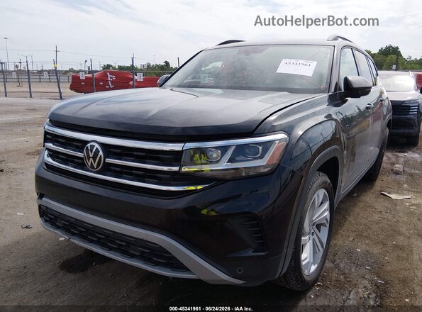 1V2JP2CA1MC607916 2021 VOLKSWAGEN ATLAS Черный Передняя левая четверть