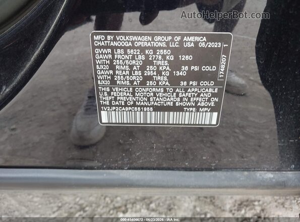 1V2JP2CA9PC551955 2023 VOLKSWAGEN ATLAS Черный Вид подкапотного пространства