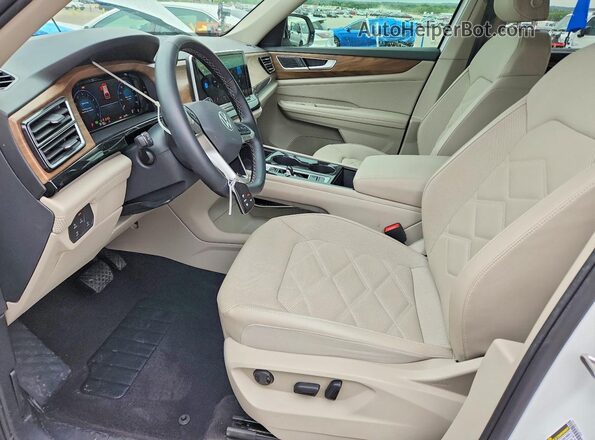 1V2JR2CA0RC561383 2024 VOLKSWAGEN ATLAS White Widok wnętrza z przodu