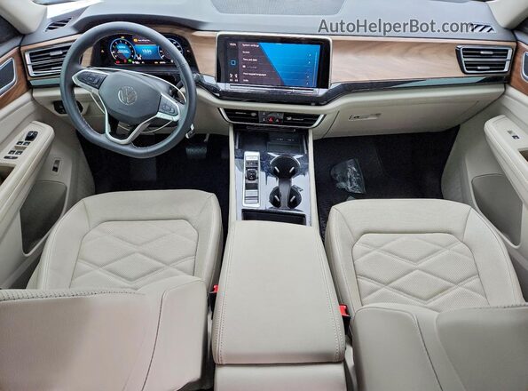 1V2JR2CA0RC561383 2024 VOLKSWAGEN ATLAS White Widok deski rozdzielczej