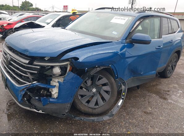 1V2JR2CA4SC520924 2025 VOLKSWAGEN ATLAS Blue წინა მარცხენა ხედი სამი მეოთხედიდან