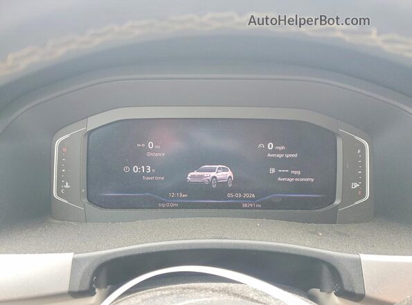 1V2JR2CA7PC550393 2023 VOLKSWAGEN ATLAS Белый Вид щитка приборов
