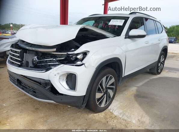 1V2JR2CA7SC561435 2025 VOLKSWAGEN ATLAS White წინა მარცხენა ხედი სამი მეოთხედიდან