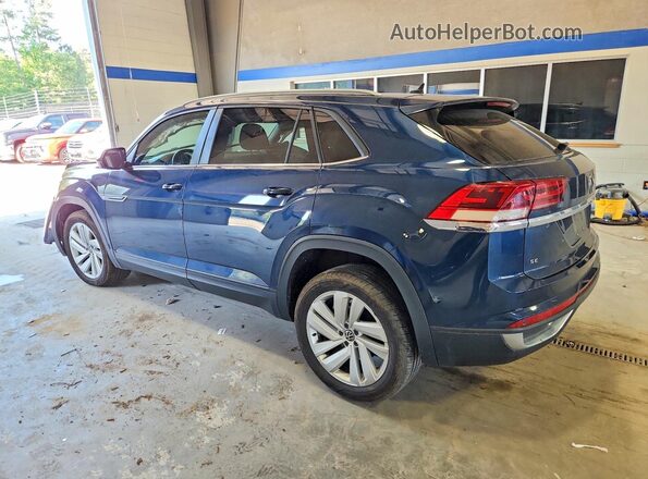 1V2KC2CAXMC206316 2021 VOLKSWAGEN ATLAS Синий Задняя левая четверть