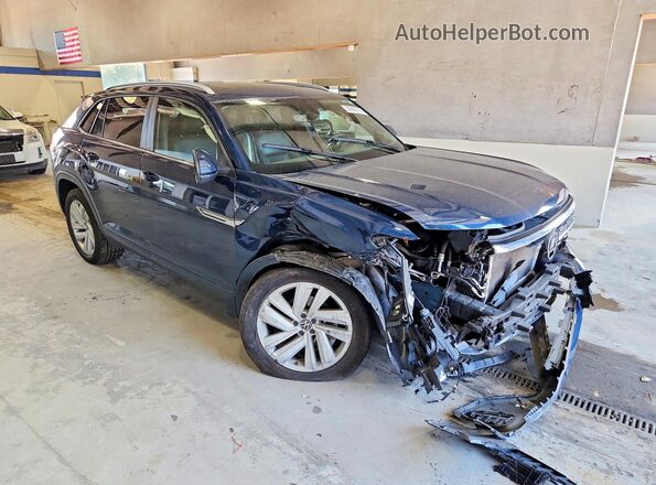 1V2KC2CAXMC206316 2021 VOLKSWAGEN ATLAS Синий Передняя правая четверть
