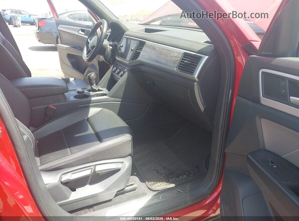 1V2KE2CA2MC209916 2021 VOLKSWAGEN ATLAS Red Սալոնի դիմացի տեսք
