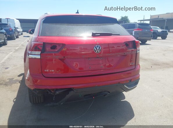 1V2KE2CA2MC209916 2021 VOLKSWAGEN ATLAS Red Դիմացի տեսք